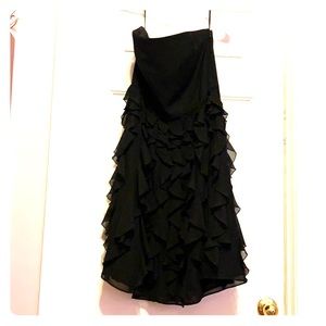 White House Black Market strapless black dress
